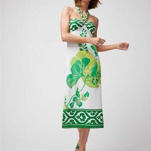 White House Black Market Floral print halter dress size 12